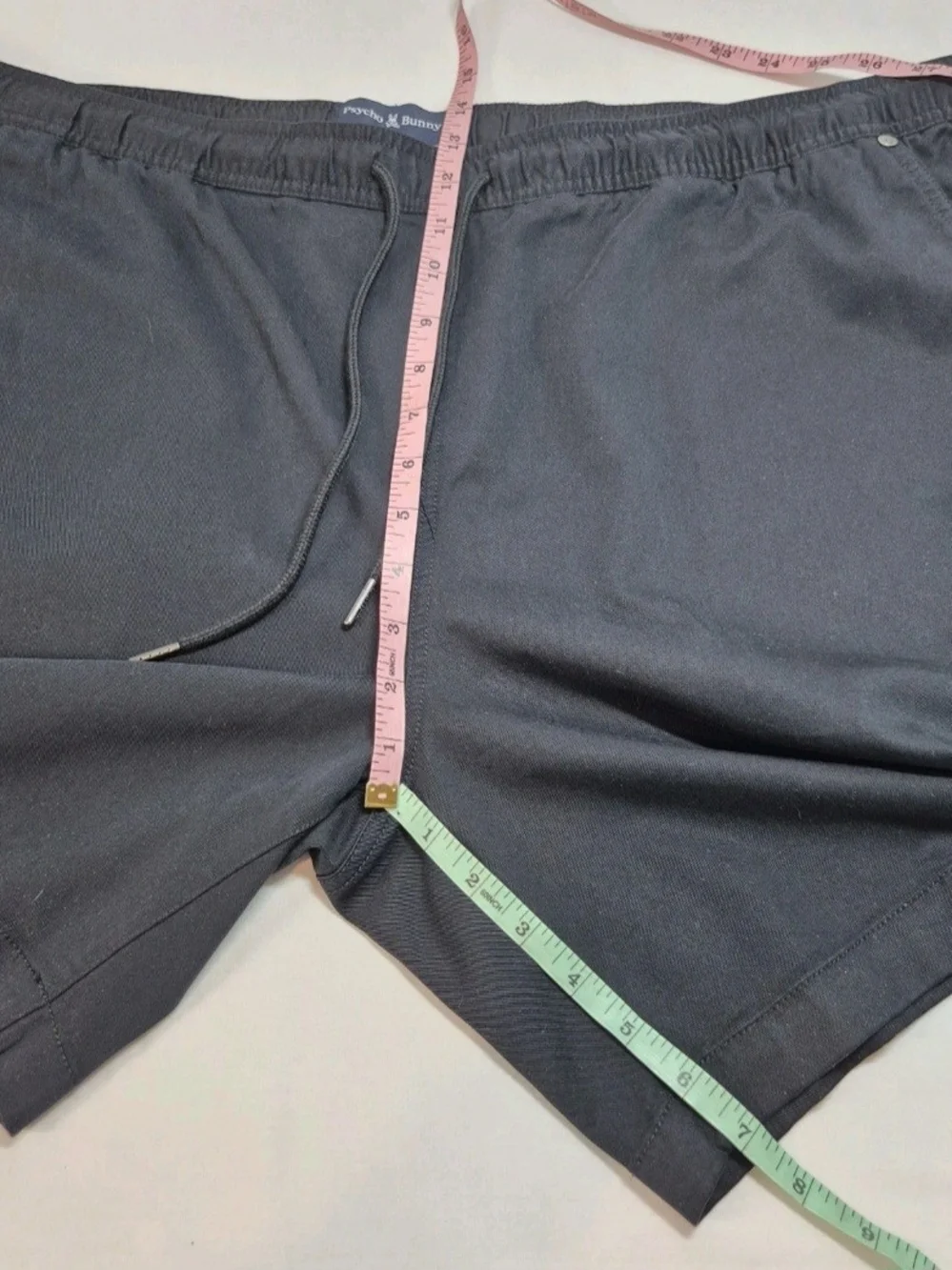 Psycho Bunny Shorts Men’s Size XXL Riviera Elastic Waist Drawstring Black NWT 30